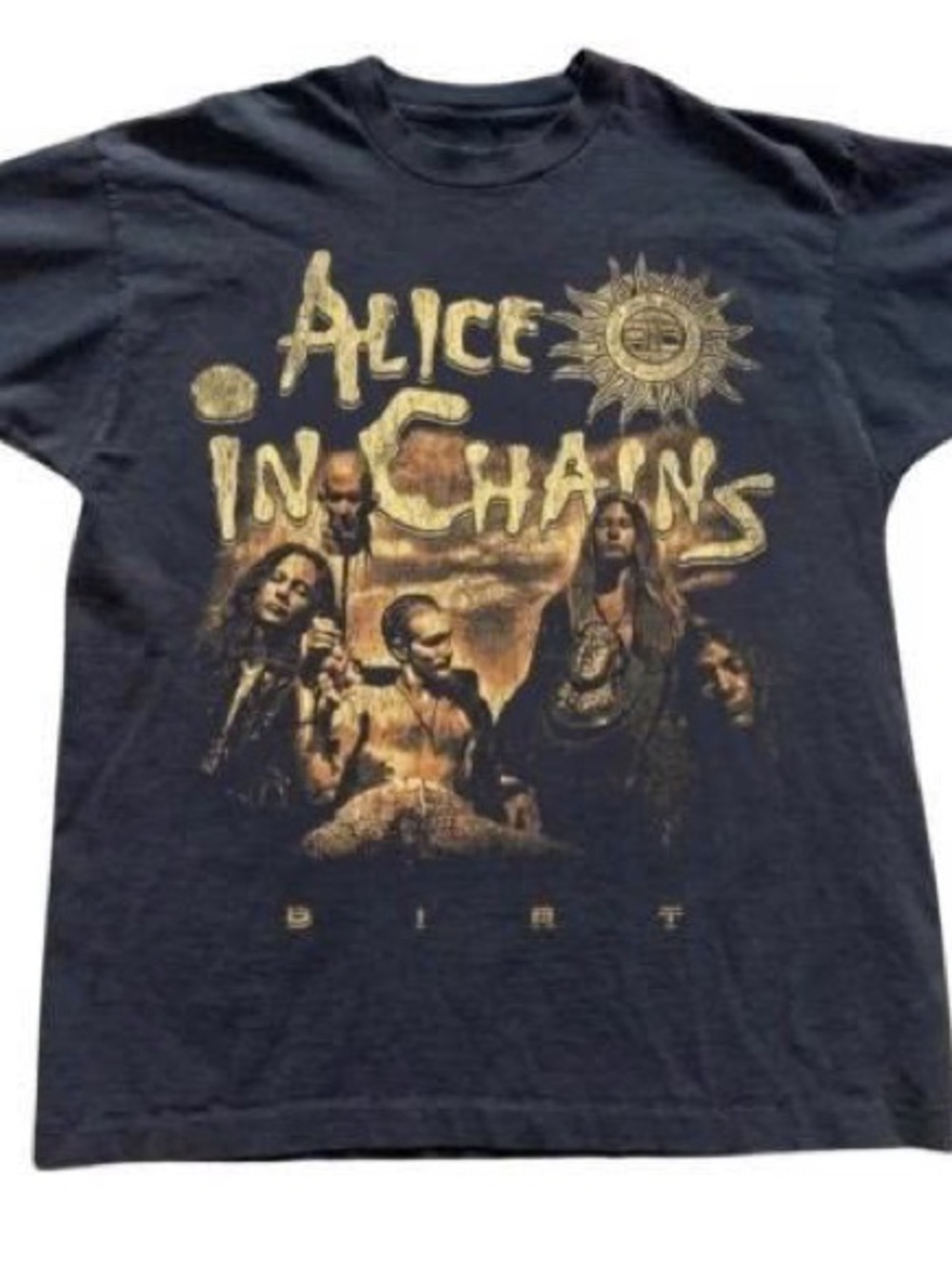 Black Alice In Chains 'Dirt' Graphic Short Sleeve Tee